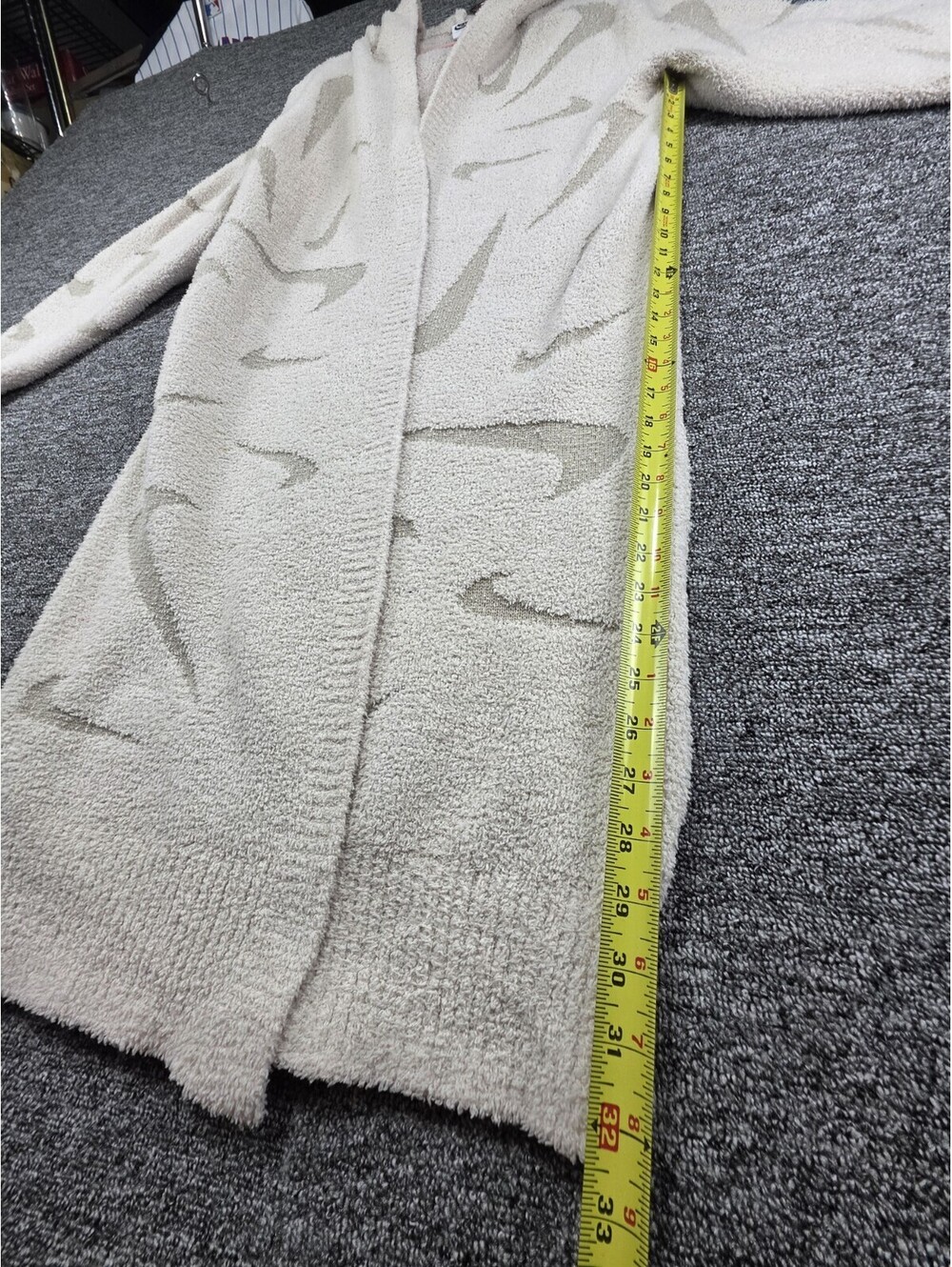 Nike Sportswear Phoenix Cozy Boucle White Long Knit Cardigan, Size XS - Picture 7 of 12